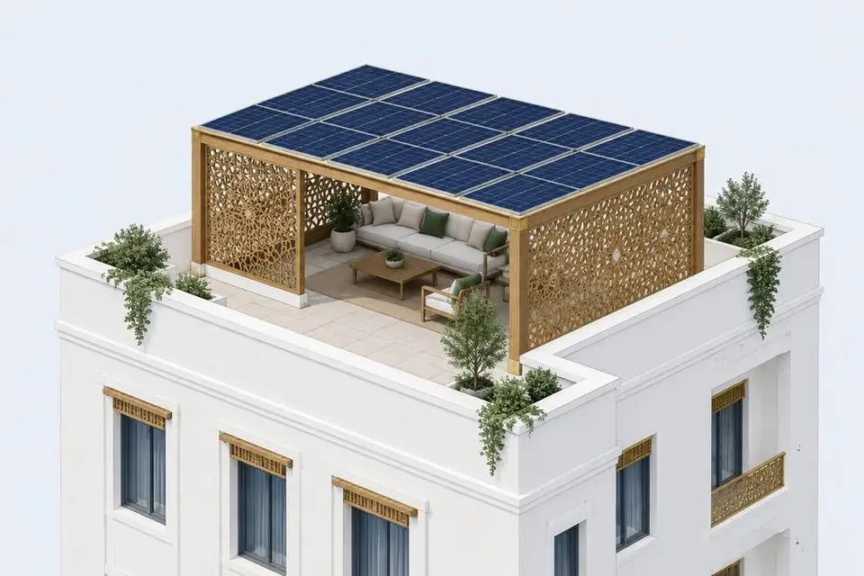 برجولة المشربية الشمسية